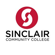 sinclair college logo red circle